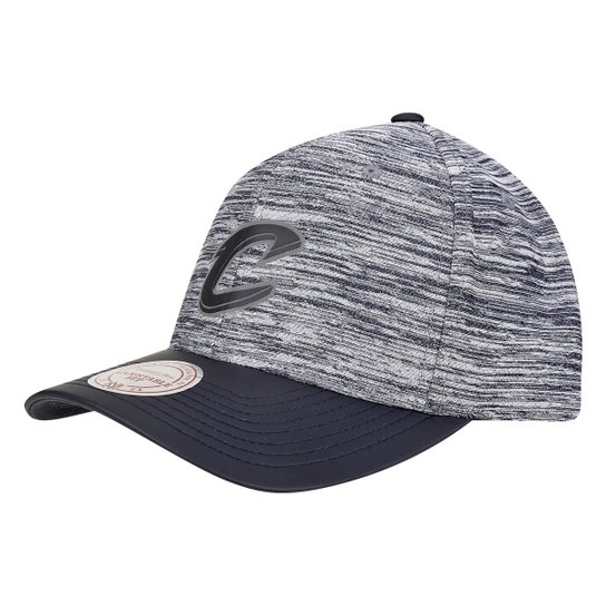 Boné Mitchell & Ness NBA Cleveland Cavaliers Aba Curva Swish 110 - Cinza+Marinho
