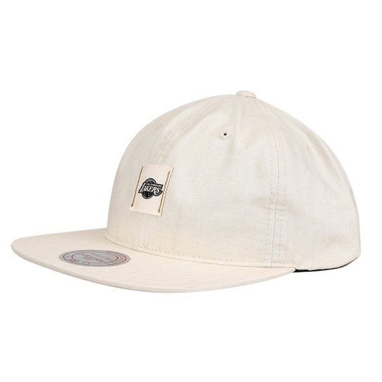 Boné Mitchell & Ness NBA Los Angeles Lakers Aba Reta - Bege