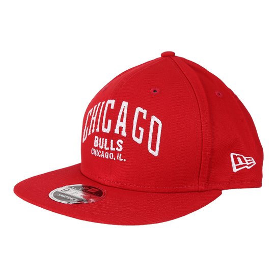 Boné New Era NBA Chicago Bulls Aba Reta 950 OF Af SN Lic2144 Fa17 Sc - Vermelho