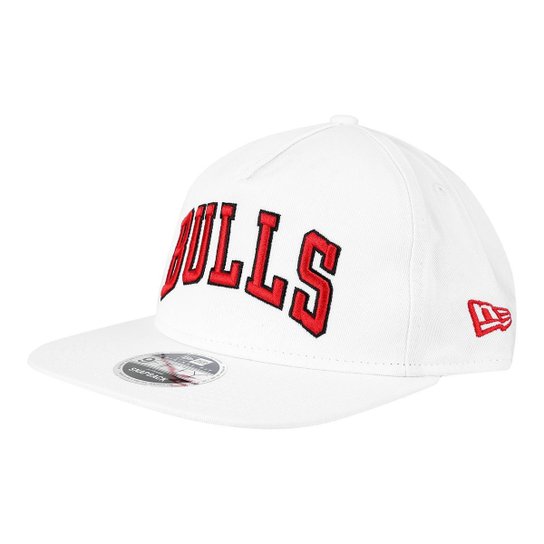 Boné New Era NBA Chicago Bulls Aba Reta 950 OF Af SN Retrô - Branco