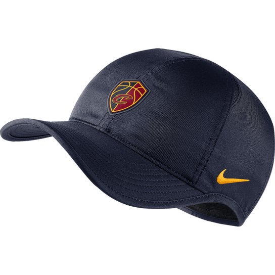 Boné Nike NBA Cleveland Cavaliers Aba Curva Featherlight - Marinho+Dourado