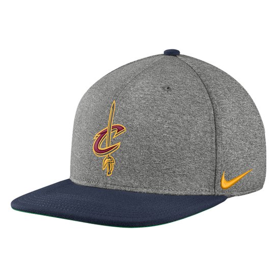Boné Nike NBA Cleveland Cavaliers Aba Reta Pro Heather - Cinza+Marinho