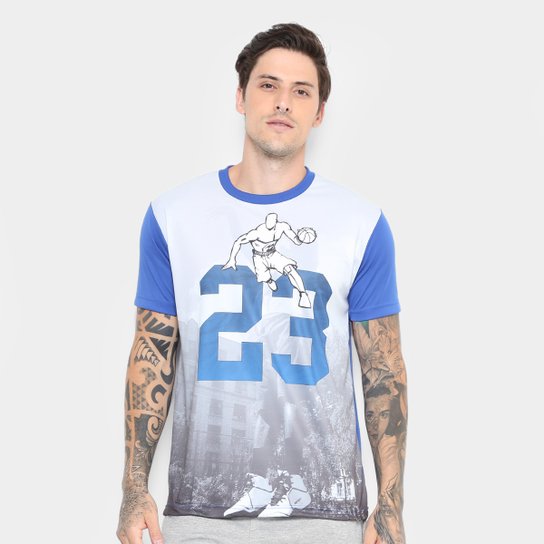 Camiseta And1 Street Man Masculina - Azul+Branco