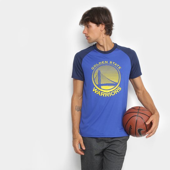 Camiseta NBA Golden State Warriors Masculina - Azul Royal