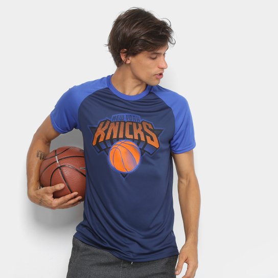Camiseta NBA New York Knicks Masculina - Azul Royal