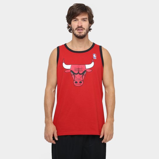 Camiseta Regata Machão NBA First Chicago Bulls 17 Masculina - Vermelho