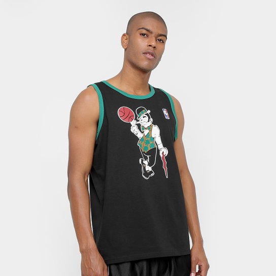 Camiseta Regata Machão NBA Masc First Celtics 17 - Preto+verde