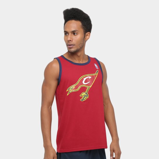 Camiseta Regata NBA Cleveland First 17 Masculina - Vermelho