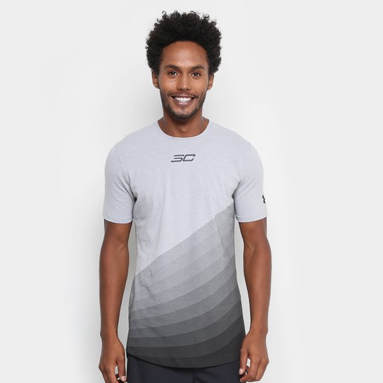 Camiseta Under Armour SC30 Energy Masculina - Cinza+Preto