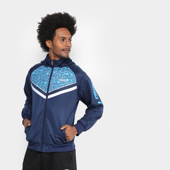 Jaqueta AND1 Trilobal Capuz Born To Ball Masculina - Marinho