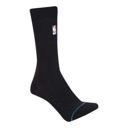 Meia Stance Cano Alto NBA Logoman Crew II Masculina - Preto