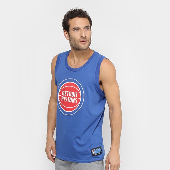 Regata NBA Detroit Pistons Básica 17 Masculina - Azul Royal