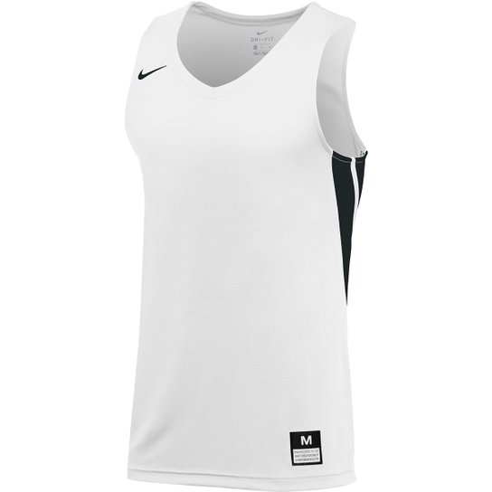 Regata Nike Dri Fit STK Masculina - Branco+Preto