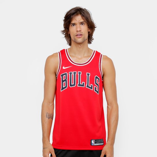 Regata Swingman NBA Chicago Bulls Nike Road - Vermelho