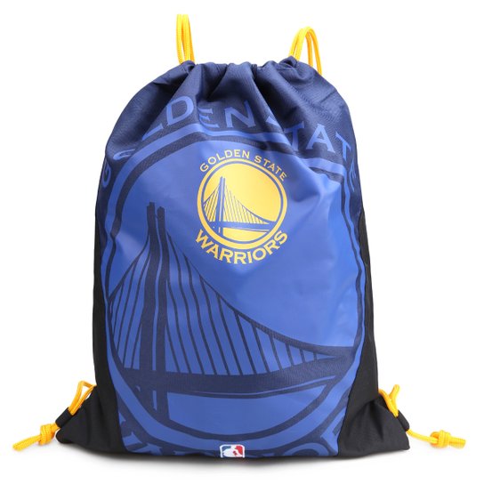 Sacola NBA Golden State Warriors DMW Gym Sack - Azul+Preto