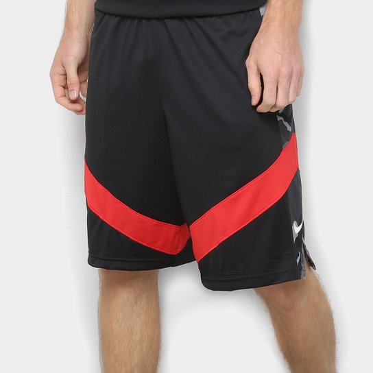 Short Nike Dry Courtlines Masculino - Preto+Vermelho