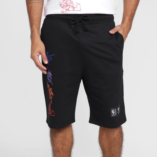 Bermuda NBA Brooklyn Nets As Tartarugas Ninjas Masculina