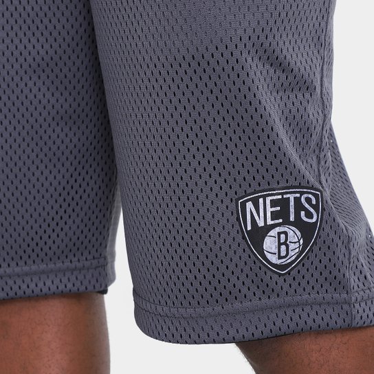 Bermuda NBA Dupla Face Brooklyn Nets Masculina