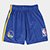 Bermuda NBA Infantil Golden State Warriors Braziline - Azul