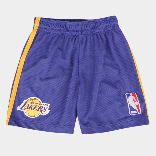 Bermuda NBA Infantil Los Angeles Lakers Braziline