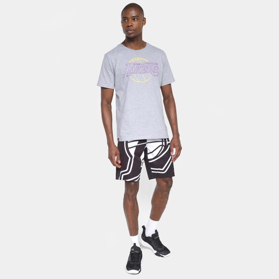 Bermuda NBA Los Angeles Lakers Maxi Logo Masculina
