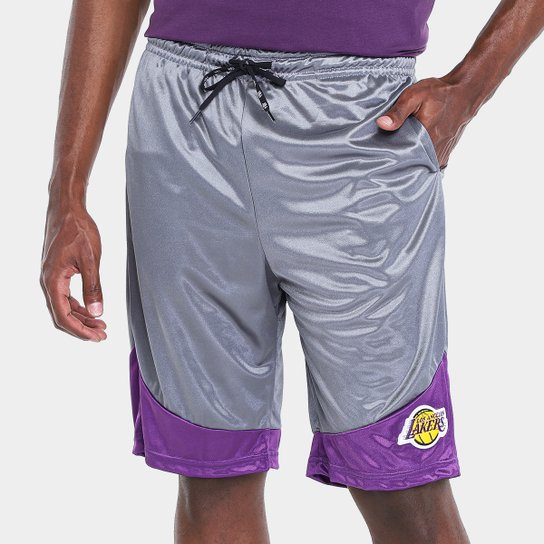 Bermuda NBA Sintetico Lakers Masculina