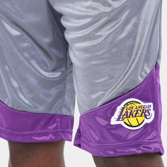 Bermuda NBA Sintetico Lakers Masculina