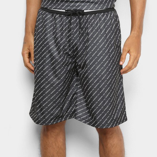 Bermuda New Era NBA Golden State Warriors Masculina - Preto