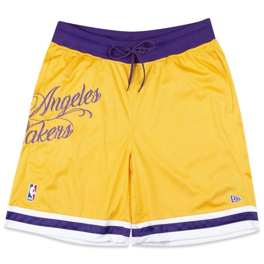 Bermuda New Era Performance Los Angeles Lakers Core Nba Masculino