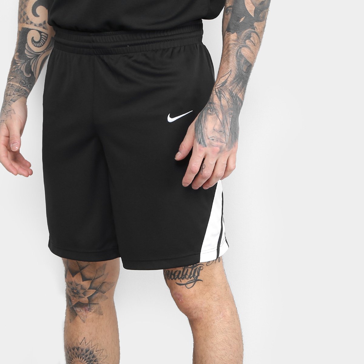 Bermuda Nike Woven 3 0 Masculina Preto+branco Bermuda Nike Dri-Fit STK Masculina - Preto e Branco | Loja NBA
