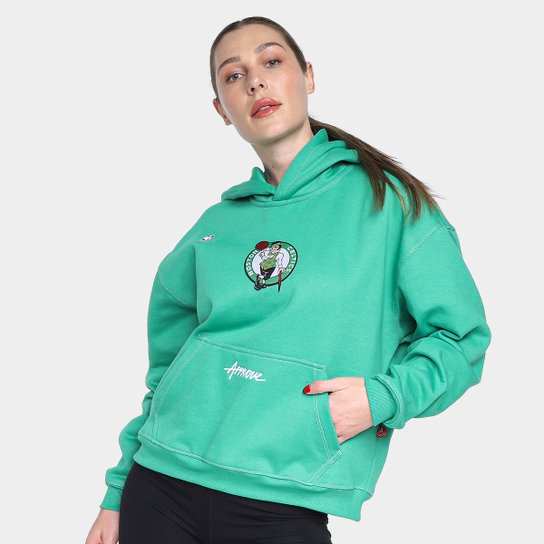 Blusa Moletom Approve NBA Celtics Oversized Com Capuz