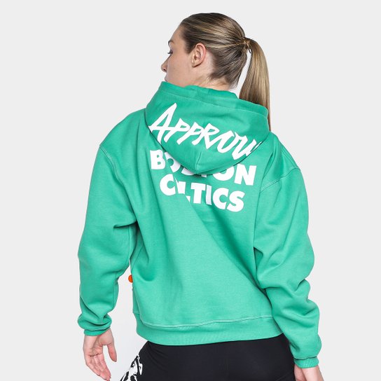 Blusa Moletom Approve NBA Celtics Oversized Com Capuz