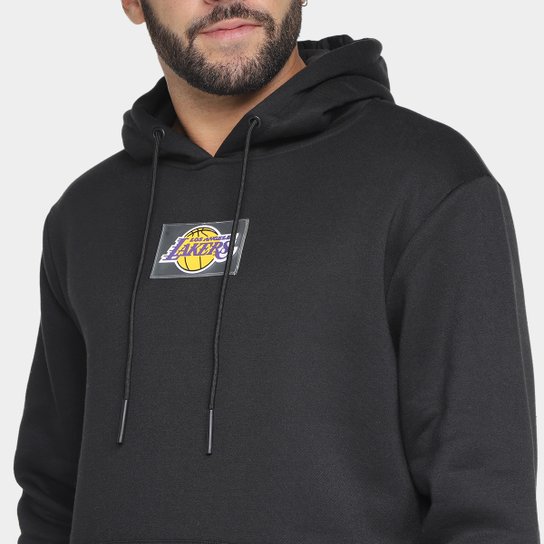 Blusa Moletom NBA Lakers Com Capuz Masculina