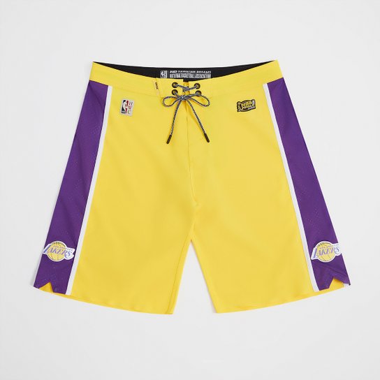 Boardshort NBA Los Angeles Lakers Mitchell & Ness Subli Masculino