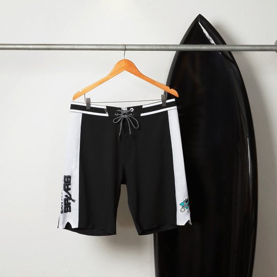 Boardshort Nba San Antonio Spurs Mitchell Ness Subli Masculino Preto Loja Nba Boardshort Nba San Antonio Spurs Mitchell Ness Subli Masculino Preto Loja Nba