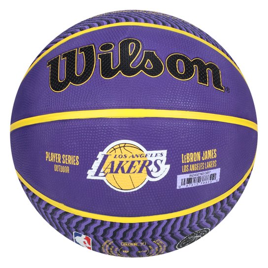 Bola Basquete NBA Wilson Los Angeles Lakers Player Icon Outdoor Lebron 7
