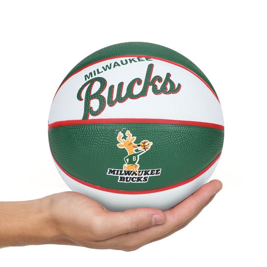 Bola de Basquete NBA Wilson Team Retro Bucks 7