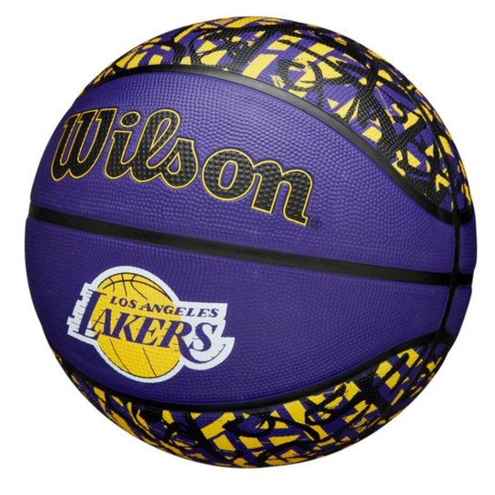 Bola de Basquete Wilson NBA Team Graffiti LA Lakers 7