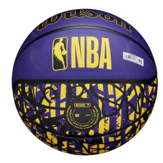 Bola de Basquete Wilson NBA Team Graffiti LA Lakers 7
