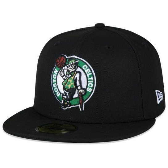 BONE 59FIFTY ABA RETA NBA BOSTON CELTICS ABA RETA FITTED PRETO NEW ERA