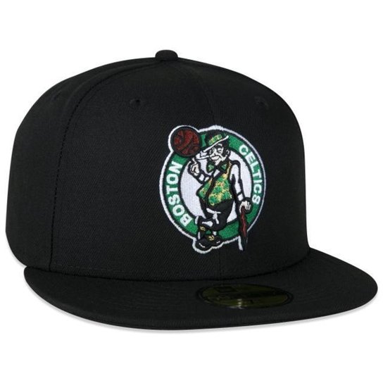 BONE 59FIFTY ABA RETA NBA BOSTON CELTICS ABA RETA FITTED PRETO NEW ERA