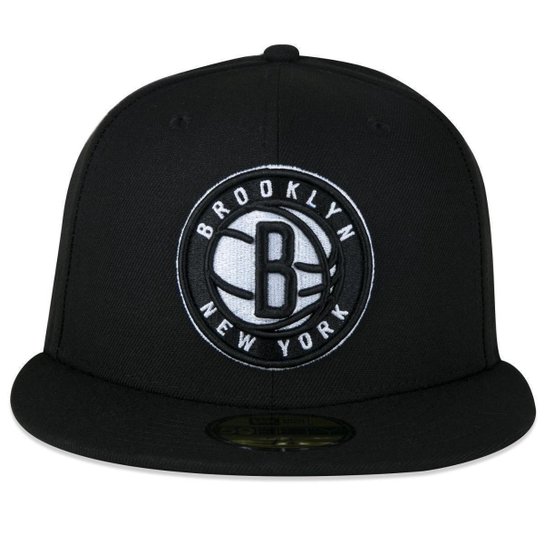 BONE 59FIFTY ABA RETA NBA BROOKLYN NETS ABA RETA FITTED PRETO NEW ERA