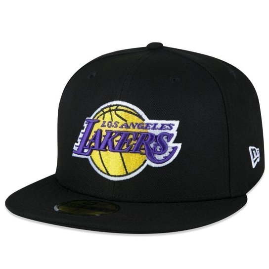 BONE 59FIFTY ABA RETA NBA LOS ANGELES LAKERS ABA RETA FITTED PRETO NEW ERA