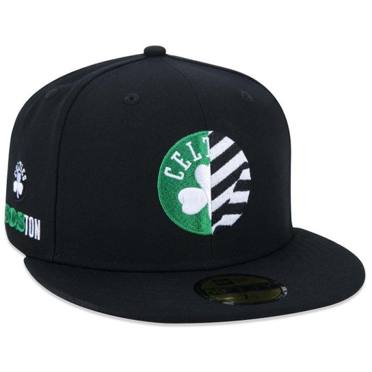 Boné 59Fifty NBANeto 78 Boston Celtics Aba Reta Masculino