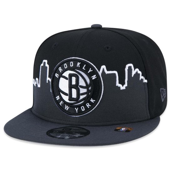BONE 9FIFTY BROOKLYN NETS TIP-OFF ABA RETA ABA RETA SNAPBACK PRETO NEW ERA