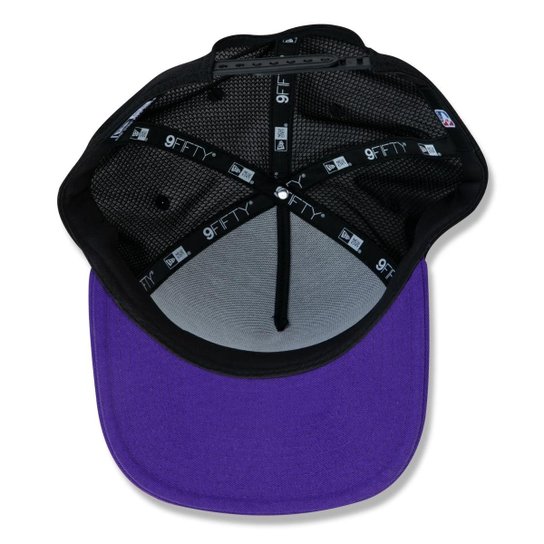 BONE 9FIFTY ORIGINAL FIT A-FRAME SNAPBACK ABA RETA NBA LOS ANGELES LAKERS CORE PRETO NEW ERA