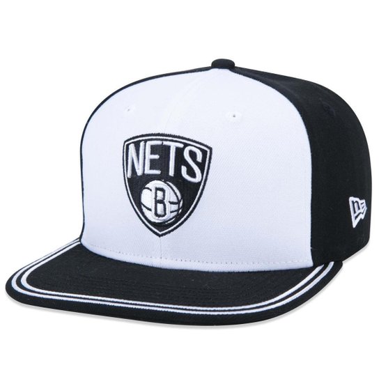 BONE 9FIFTY ORIGINAL FIT NBA BROOKLYN NETS WORLD ABA RETA ABA RETA SNAPBACK BRANCO NEW ERA