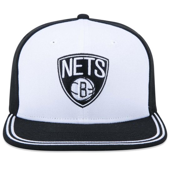 BONE 9FIFTY ORIGINAL FIT NBA BROOKLYN NETS WORLD ABA RETA ABA RETA SNAPBACK BRANCO NEW ERA