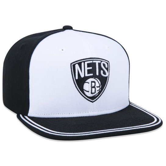 BONE 9FIFTY ORIGINAL FIT NBA BROOKLYN NETS WORLD ABA RETA ABA RETA SNAPBACK BRANCO NEW ERA