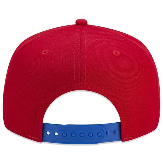 BONE 9FORTY A-FRAME SNAPBACK NBA PHILADELPHIA 76ERS CORE ABA CURVA VERMELHO VERMELHO NEW ERA